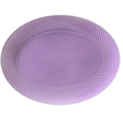 Lyngby Porcelæn Rhombe Color Ovalt Serveringsfad 35x26,5 cm - Kitchen One - Køb online på udsalg og tilbud lige nu - Hurtig levering til billige priser via Go with Gozomo