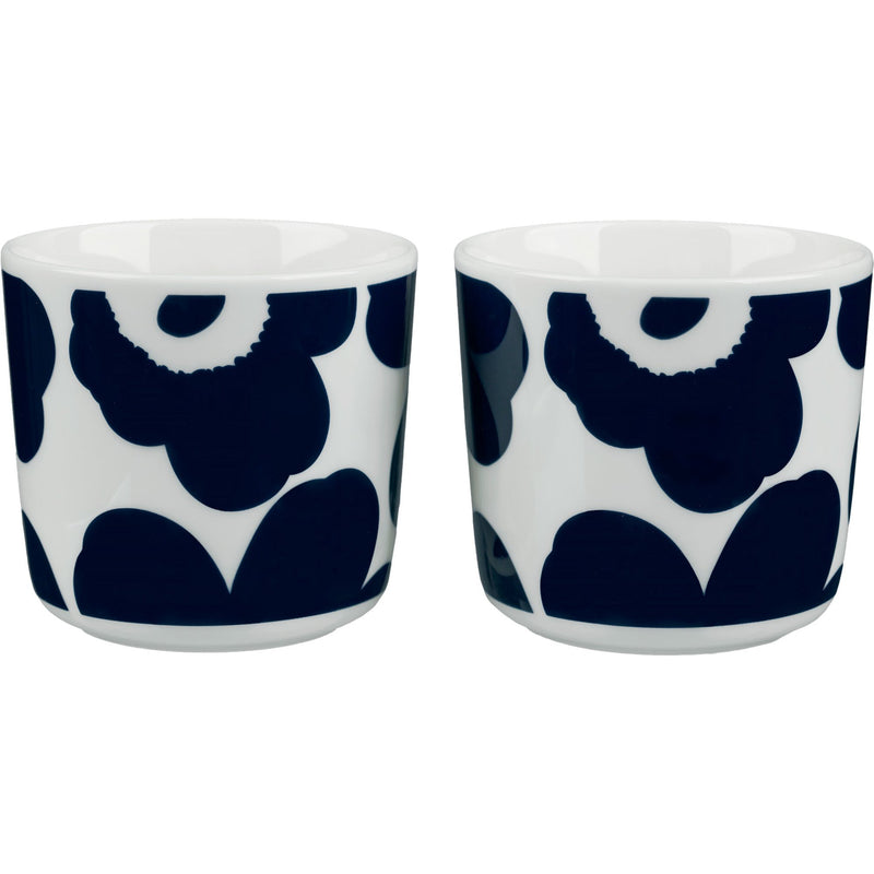 Marimekko Unikko krus 2 stk, 2 dl, mørkeblå - Kitchen One - Køb online på udsalg og tilbud lige nu - Hurtig levering til billige priser via Go with Gozomo