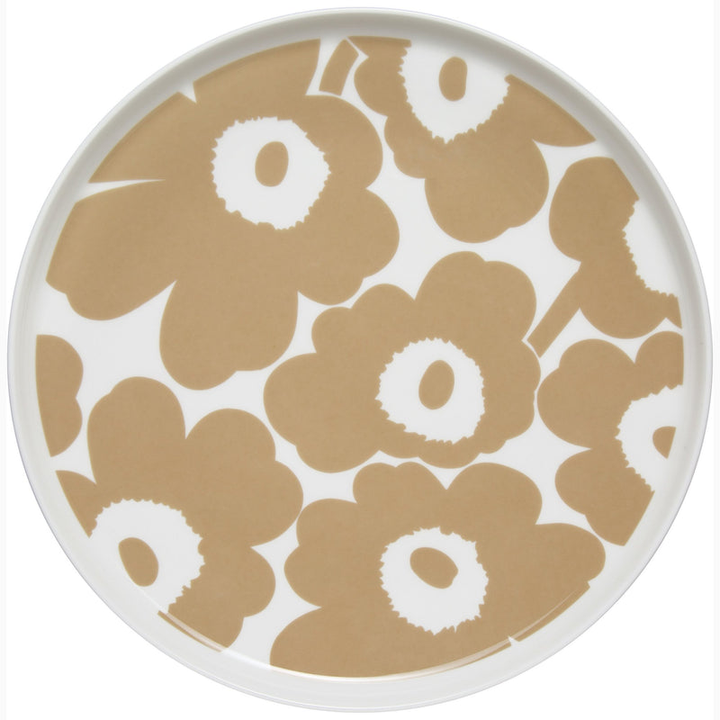 Marimekko Unikko tallerken, 25 cm., hvid - Kitchen One - Køb online på udsalg og tilbud lige nu - Hurtig levering til billige priser via Go with Gozomo