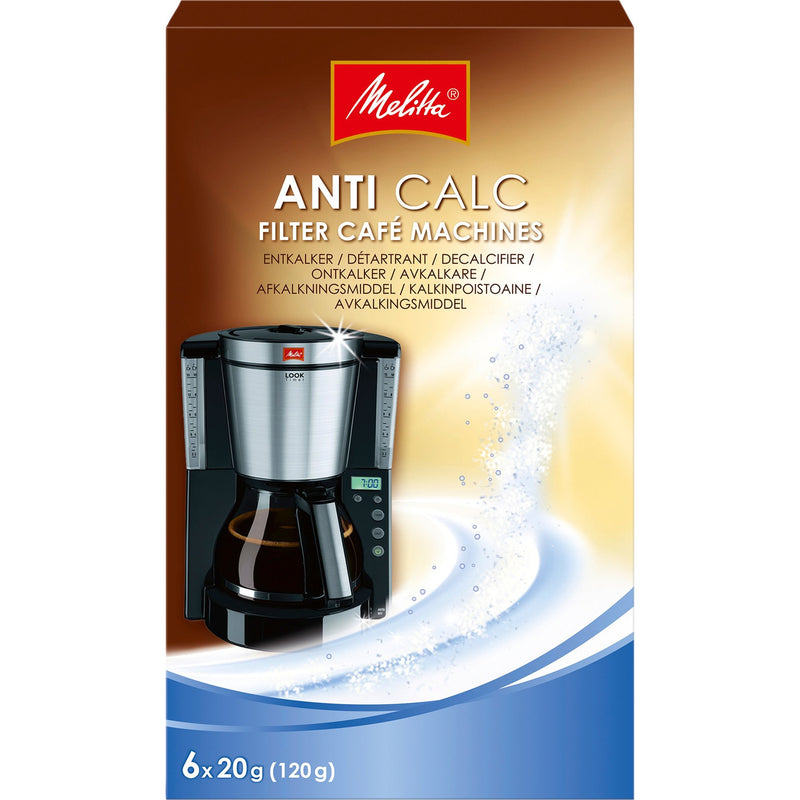 Melitta Anti Calc Pulver 6x20 g. - Kitchen One - Køb online på udsalg og tilbud lige nu - Hurtig levering til billige priser via Go with Gozomo