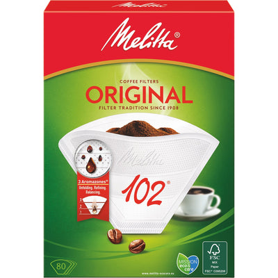 Melitta 102/80 Kaffefiltre, hvid - Kitchen One - Køb online på udsalg og tilbud lige nu - Hurtig levering til billige priser via Go with Gozomo