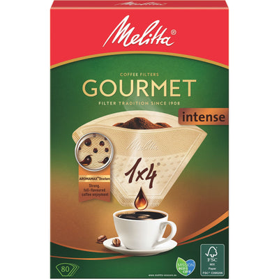 Melitta 1x4/80 Gourmet Intense Kaffefiltre - Kitchen One - Køb online på udsalg og tilbud lige nu - Hurtig levering til billige priser via Go with Gozomo