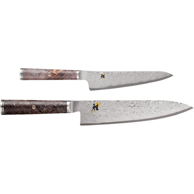 Miyabi 5000MCD BLACK 2-dels knivsæt - Kitchen One - Køb online på udsalg og tilbud lige nu - Hurtig levering til billige priser via Go with Gozomo