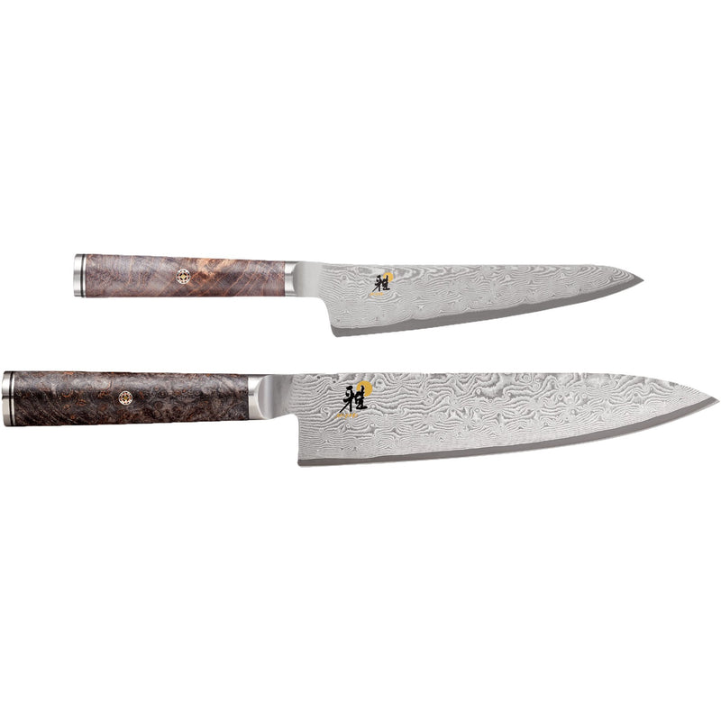 Miyabi 5000MCD BLACK 2-dels knivsæt - Kitchen One - Køb online på udsalg og tilbud lige nu - Hurtig levering til billige priser via Go with Gozomo