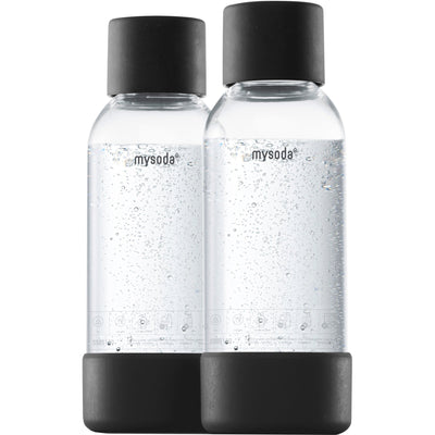 Vandflaske 0,5 liter 2 stk. Sort - Kitchen One - Køb online på udsalg og tilbud lige nu - Hurtig levering til billige priser via Go with Gozomo