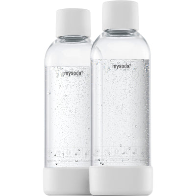 MySoda Vandflaske 1 liter 2 stk. Hvid - Kitchen One - Køb online på udsalg og tilbud lige nu - Hurtig levering til billige priser via Go with Gozomo