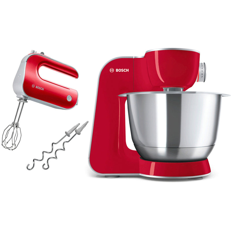 Bosch MUM5 CreationLine røremaskine + StyLine håndmixer, rød - Kitchen One - Køb online på udsalg og tilbud lige nu - Hurtig levering til billige priser via Go with Gozomo