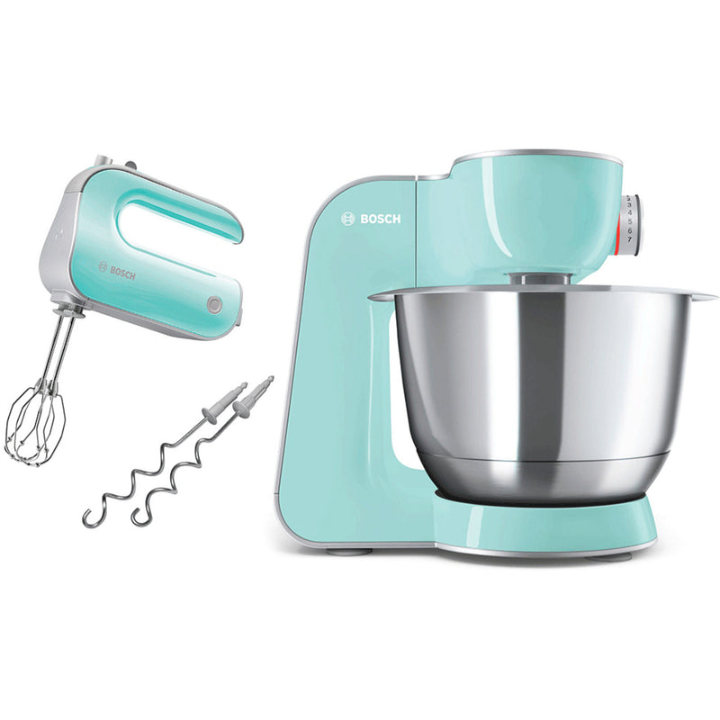 Bosch MUM5 CreationLine røremaskine + StyLine håndmixer, turkis - Kitchen One - Køb online på udsalg og tilbud lige nu - Hurtig levering til billige priser via Go with Gozomo