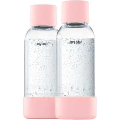 MySoda Vandflaske 0,5 liter 2 stk. Pink - Kitchen One - Køb online på udsalg og tilbud lige nu - Hurtig levering til billige priser via Go with Gozomo