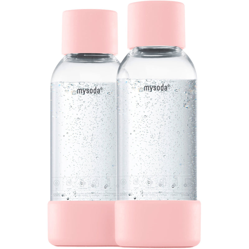 MySoda Vandflaske 0,5 liter 2 stk. Pink - Kitchen One - Køb online på udsalg og tilbud lige nu - Hurtig levering til billige priser via Go with Gozomo