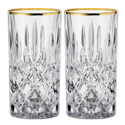 Nachtmann Noblesse longdrinkglas, 37,5 cl, gold, 2 stk. - Kitchen One - Køb online på udsalg og tilbud lige nu - Hurtig levering til billige priser via Go with Gozomo