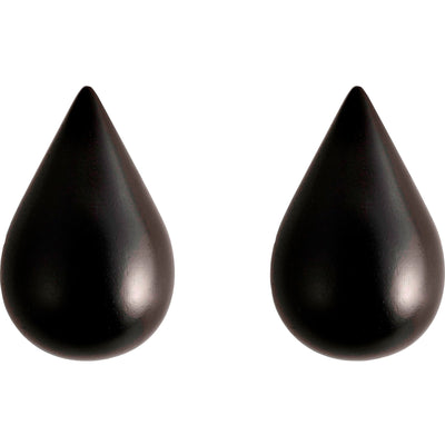 Normann Copenhagen Dropit Knager Small Sort 2 stk. - Kitchen One - Køb online på udsalg og tilbud lige nu - Hurtig levering til billige priser via Go with Gozomo