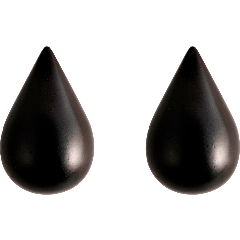 Normann Copenhagen Dropit Knager Small Sort 2 stk. - Kitchen One - Køb online på udsalg og tilbud lige nu - Hurtig levering til billige priser via Go with Gozomo