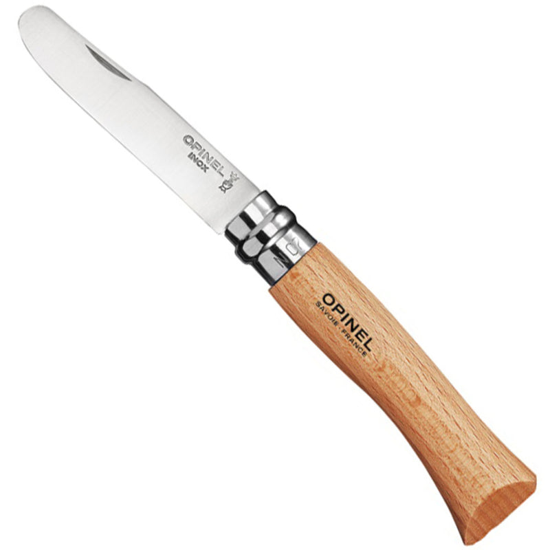 Opinel Børnekniv No 7, 8 cm. Bøg - Kitchen One - Køb online på udsalg og tilbud lige nu - Hurtig levering til billige priser via Go with Gozomo
