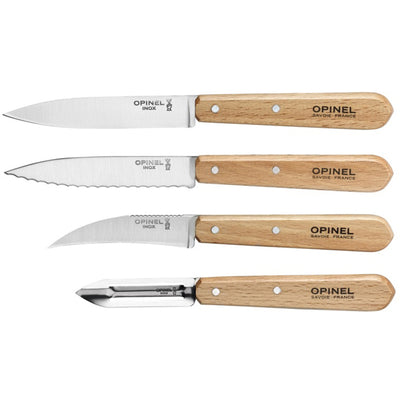 Opinel Essentials Urteknivssæt 4 dele Bøg - Kitchen One - Køb online på udsalg og tilbud lige nu - Hurtig levering til billige priser via Go with Gozomo