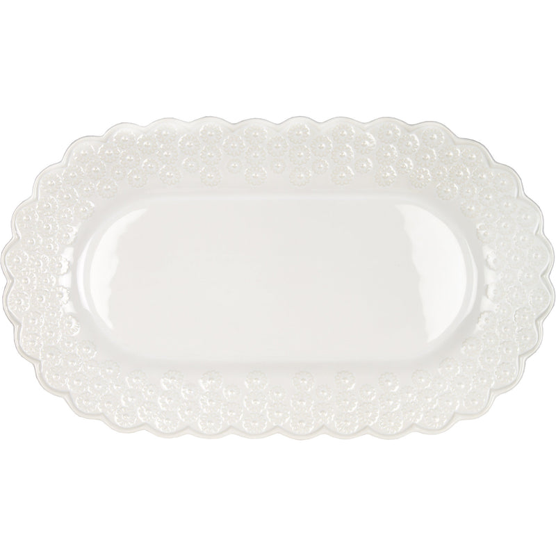 PotteryJo Ditsy Ovalt Serveringsfad White - Kitchen One - Køb online på udsalg og tilbud lige nu - Hurtig levering til billige priser via Go with Gozomo