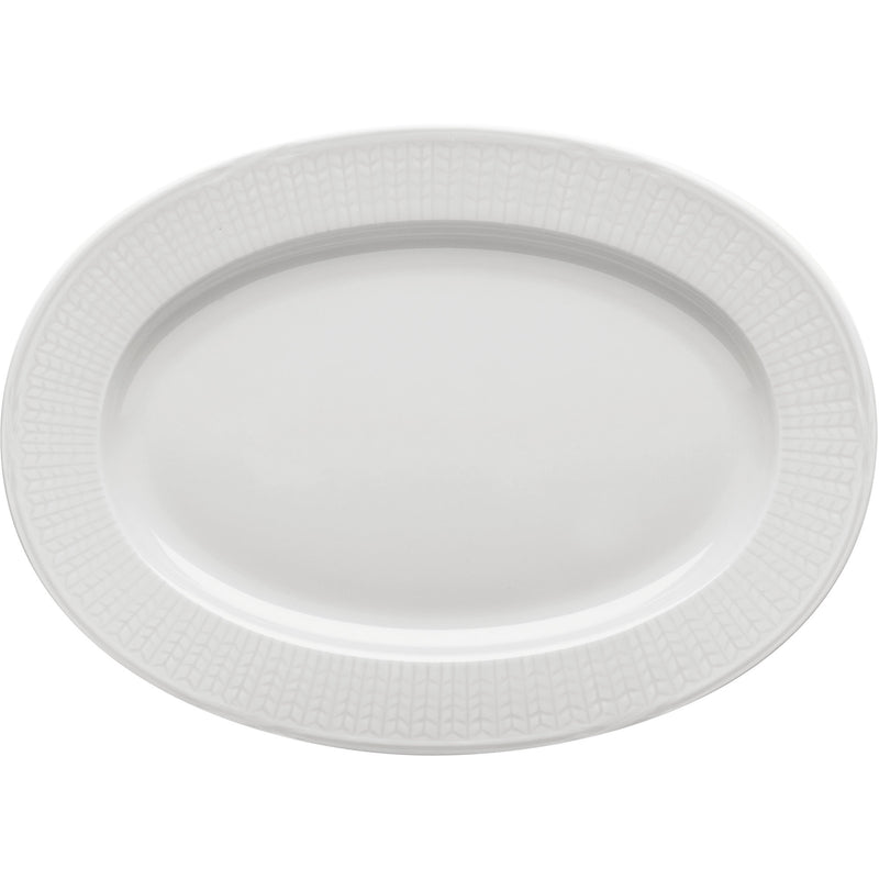Rörstrand Swedish Grace Hvid Tallerken Oval 32 cm. - Kitchen One - Køb online på udsalg og tilbud lige nu - Hurtig levering til billige priser via Go with Gozomo