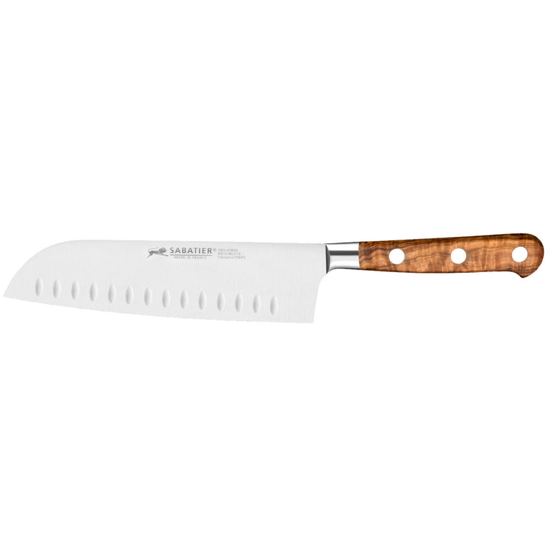 Sabatier santoku-kniv oliventræ 18 cm. - Kitchen One - Køb online på udsalg og tilbud lige nu - Hurtig levering til billige priser via Go with Gozomo