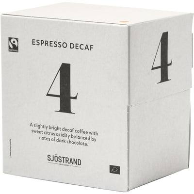 Sjöstrand N°4 Espresso Decaf-kapsler, 100 stk. - Kitchen One - Køb online på udsalg og tilbud lige nu - Hurtig levering til billige priser via Go with Gozomo