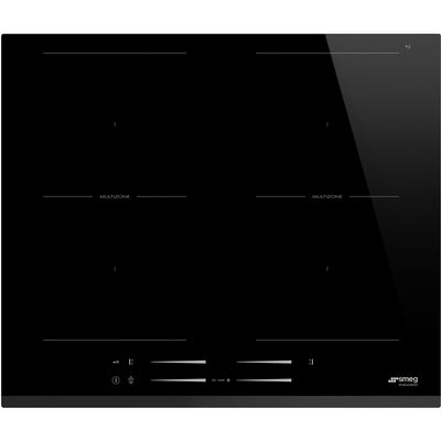 Smeg 60cm Universal Induktionskogeplade m. 2 Multizoner - Kitchen One - Køb online på udsalg og tilbud lige nu - Hurtig levering til billige priser via Go with Gozomo