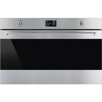 Smeg 90cm Classic Multifunktionsovn m. Pyrolyse - Kitchen One - Køb online på udsalg og tilbud lige nu - Hurtig levering til billige priser via Go with Gozomo