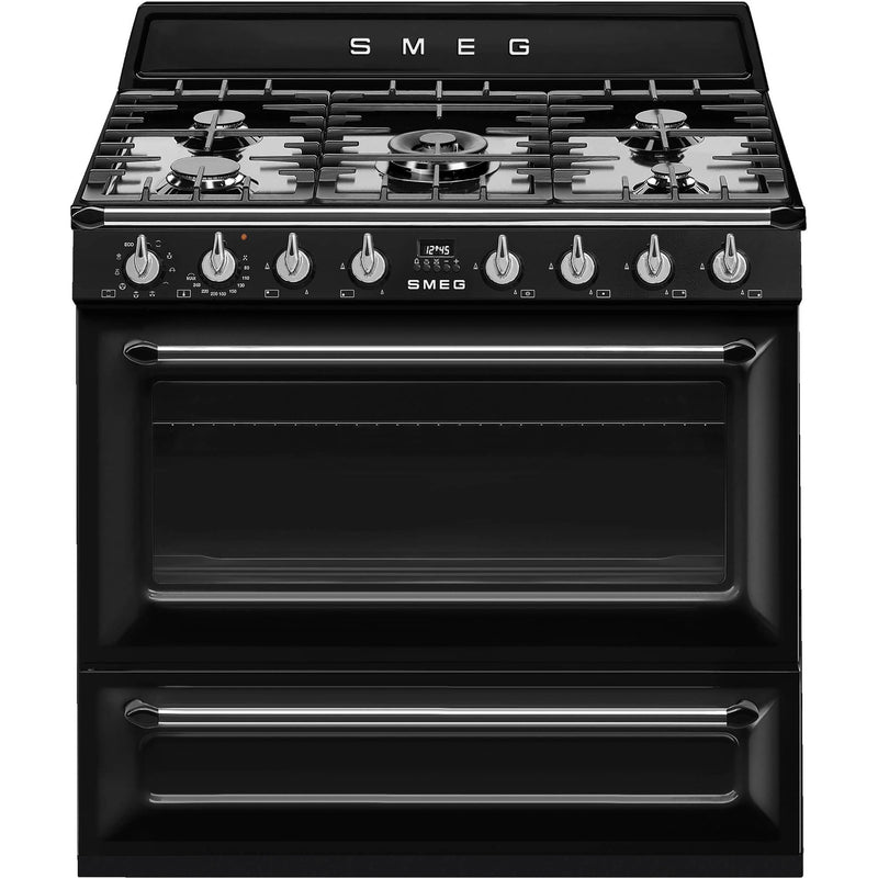 Smeg 90cm Victoria Gaskomfur m. Multifunktionsovn, Creme - Kitchen One - Køb online på udsalg og tilbud lige nu - Hurtig levering til billige priser via Go with Gozomo