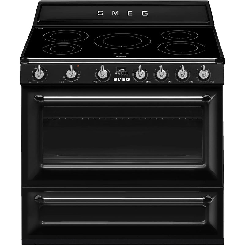 Smeg 90cm Victoria Multifunktionsovn m. Induktionskomfur, Creme - Kitchen One - Køb online på udsalg og tilbud lige nu - Hurtig levering til billige priser via Go with Gozomo