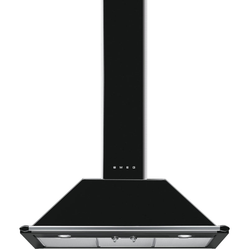 Smeg 90cm Victoria Væghængt Emhætte, Sort - Kitchen One - Køb online på udsalg og tilbud lige nu - Hurtig levering til billige priser via Go with Gozomo