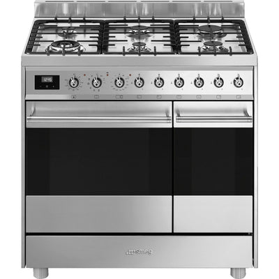 Smeg C92GPX9 Gaskomfur - Kitchen One - Køb online på udsalg og tilbud lige nu - Hurtig levering til billige priser via Go with Gozomo