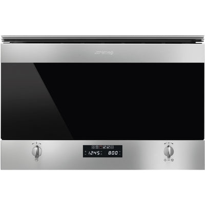 Smeg Classic Mikrobølgeovn i Rustfrit Stål - Kitchen One - Køb online på udsalg og tilbud lige nu - Hurtig levering til billige priser via Go with Gozomo