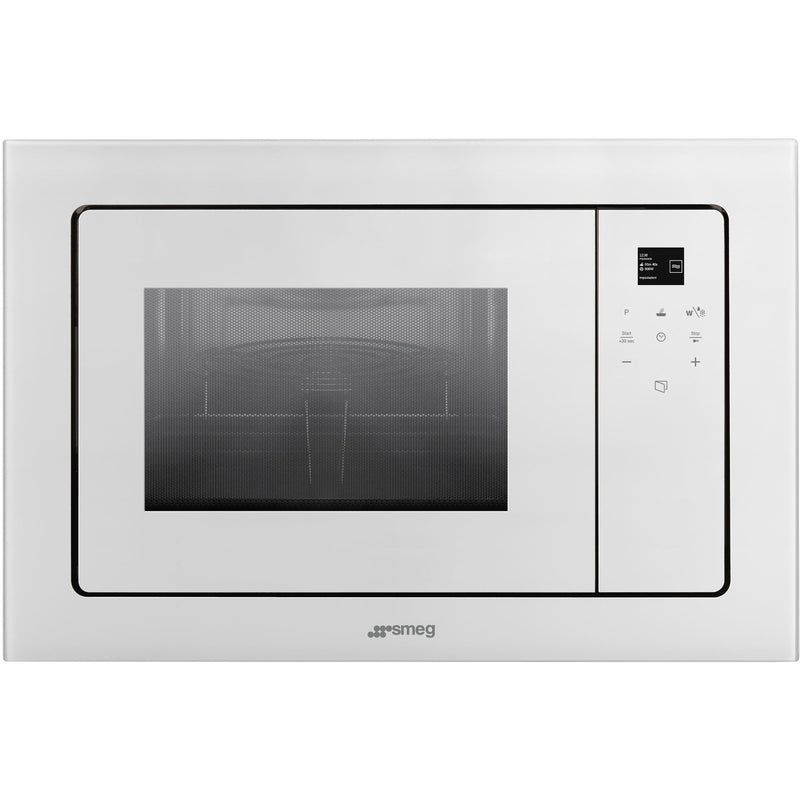 Smeg FMI120B2 mikroovn hvid - Kitchen One - Køb online på udsalg og tilbud lige nu - Hurtig levering til billige priser via Go with Gozomo