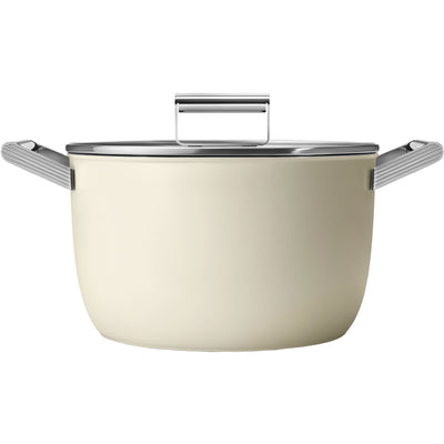 Smeg Kasserolle m/låg 26 cm, creme - Kitchen One - Køb online på udsalg og tilbud lige nu - Hurtig levering til billige priser via Go with Gozomo