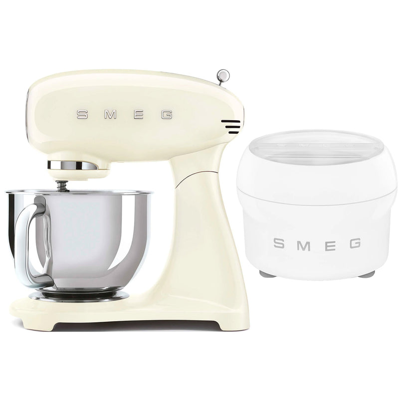 Smeg Røremaskine med ismaskine, creme - Kitchen One - Køb online på udsalg og tilbud lige nu - Hurtig levering til billige priser via Go with Gozomo