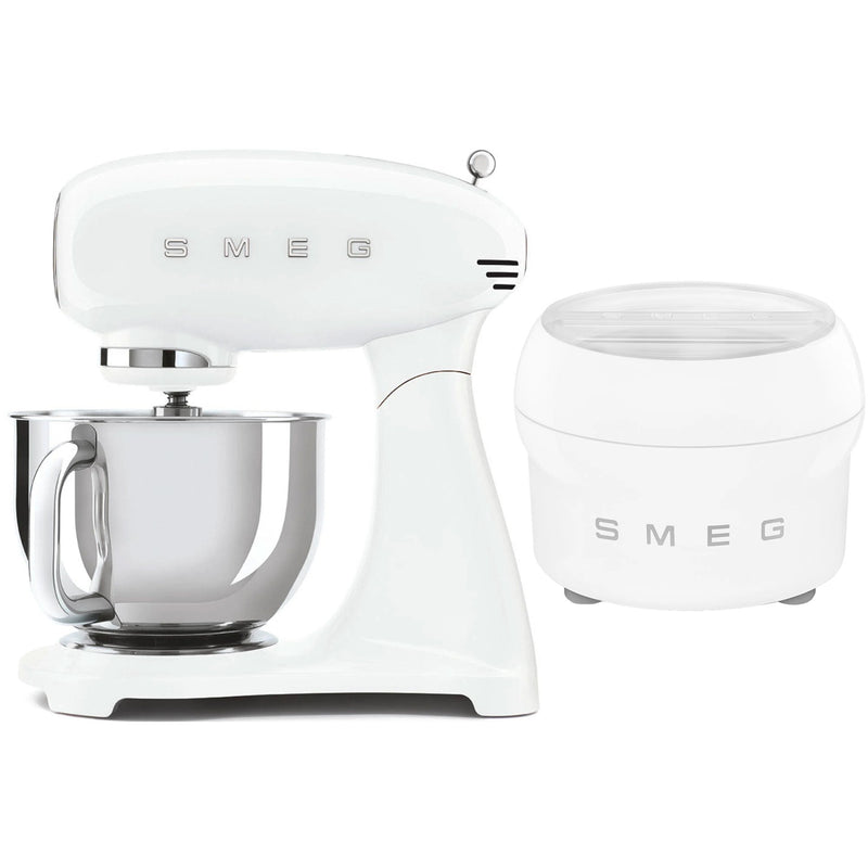 Smeg Røremaskine med ismaskine, hvid - Kitchen One - Køb online på udsalg og tilbud lige nu - Hurtig levering til billige priser via Go with Gozomo