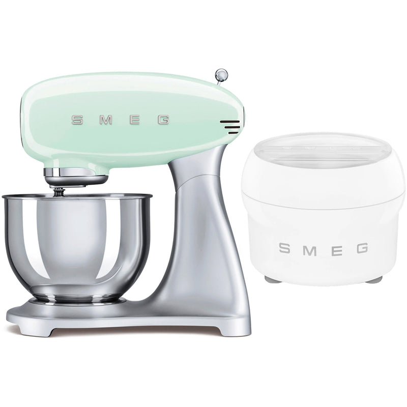 Smeg Røremaskine med ismaskine, pastelgrøn - Kitchen One - Køb online på udsalg og tilbud lige nu - Hurtig levering til billige priser via Go with Gozomo