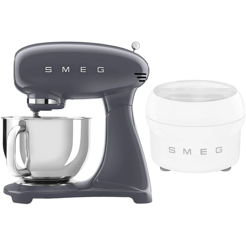 Smeg Røremaskine med ismaskine, grå - Kitchen One - Køb online på udsalg og tilbud lige nu - Hurtig levering til billige priser via Go with Gozomo