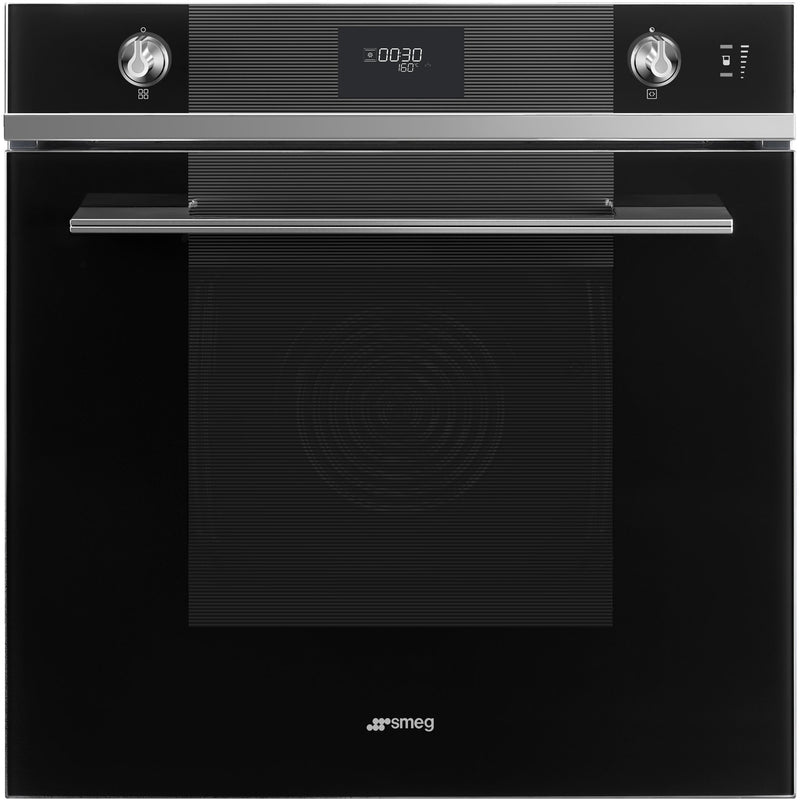 Smeg Pyrosteam indbygningsovn, 60 cm, sort - Kitchen One - Køb online på udsalg og tilbud lige nu - Hurtig levering til billige priser via Go with Gozomo