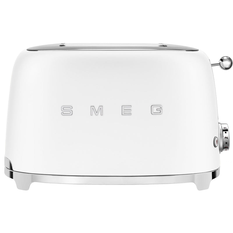 Smeg TSF01WHMEU Brødrister mat hvid - Kitchen One - Køb online på udsalg og tilbud lige nu - Hurtig levering til billige priser via Go with Gozomo