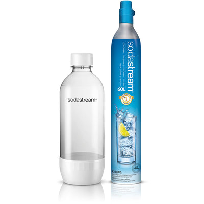 SodaStream Promopack kulsyrepatron og  flaske - Kitchen One - Køb online på udsalg og tilbud lige nu - Hurtig levering til billige priser via Go with Gozomo