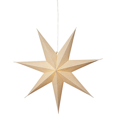 Star Trading Cotton papirsstjerne, 60 cm, beige - Kitchen One - Køb online på udsalg og tilbud lige nu - Hurtig levering til billige priser via Go with Gozomo