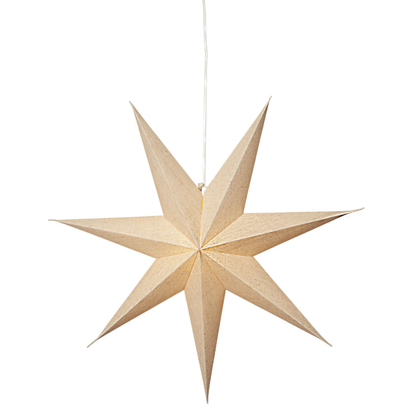 Star Trading Cotton papirsstjerne, 60 cm, beige - Kitchen One - Køb online på udsalg og tilbud lige nu - Hurtig levering til billige priser via Go with Gozomo