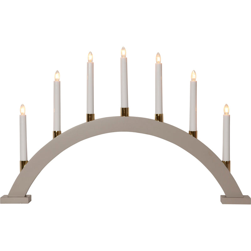 Star Trading Gillian lysestage, 40 cm, beige - Kitchen One - Køb online på udsalg og tilbud lige nu - Hurtig levering til billige priser via Go with Gozomo