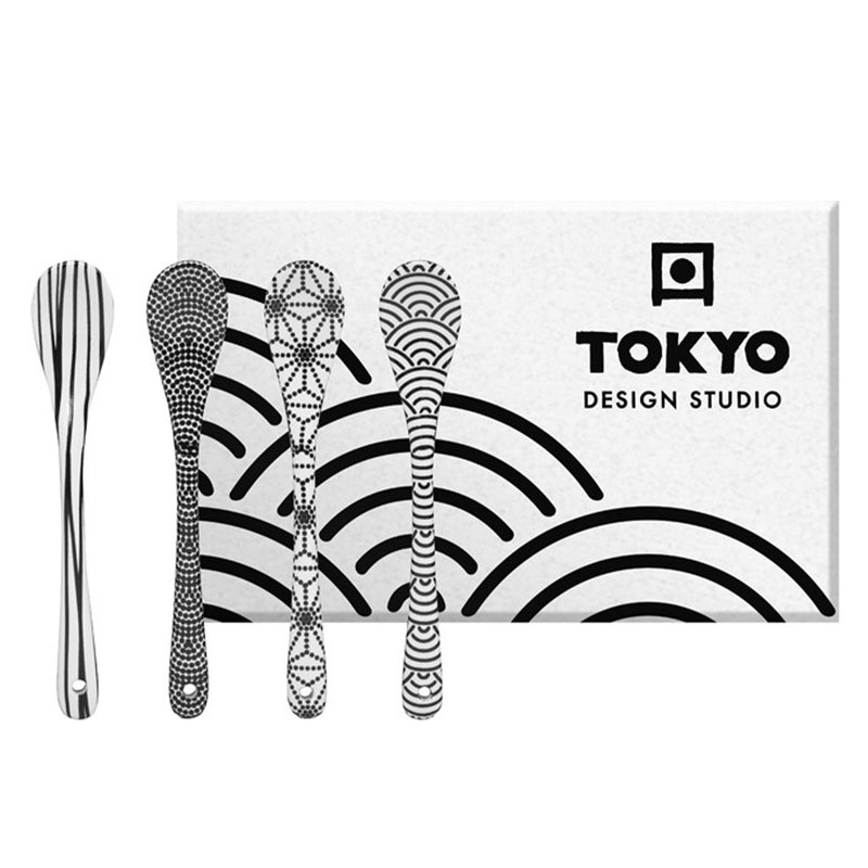 Tokyo Design Studio Nippon Black ske 4 stk. - Kitchen One - Køb online på udsalg og tilbud lige nu - Hurtig levering til billige priser via Go with Gozomo