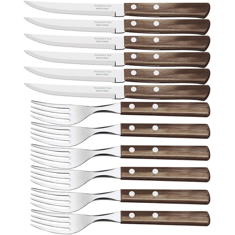 Tramontina Churrasco grillbestik i 12 dele - Kitchen One - Køb online på udsalg og tilbud lige nu - Hurtig levering til billige priser via Go with Gozomo