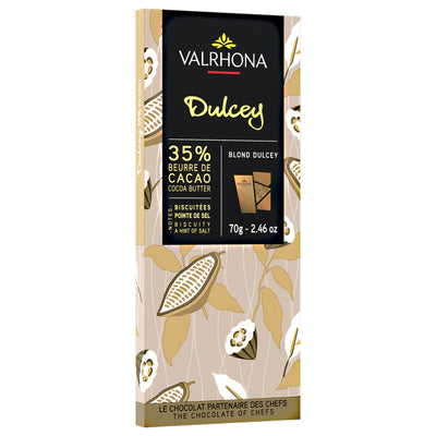 Valrhona Dulcey 35% chokoladebar, 70 g - Kitchen One - Køb online på udsalg og tilbud lige nu - Hurtig levering til billige priser via Go with Gozomo