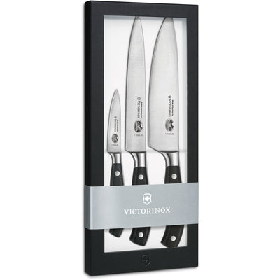 Victorinox Grand MÃ¢itre knivsæt med 3 knive i sort - Kitchen One - Køb online på udsalg og tilbud lige nu - Hurtig levering til billige priser via Go with Gozomo