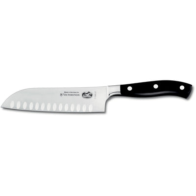 Victorinox Grand MÃ¢itre olivenslebet santokukniv i sort, 17 cm. - Kitchen One - Køb online på udsalg og tilbud lige nu - Hurtig levering til billige priser via Go with Gozomo