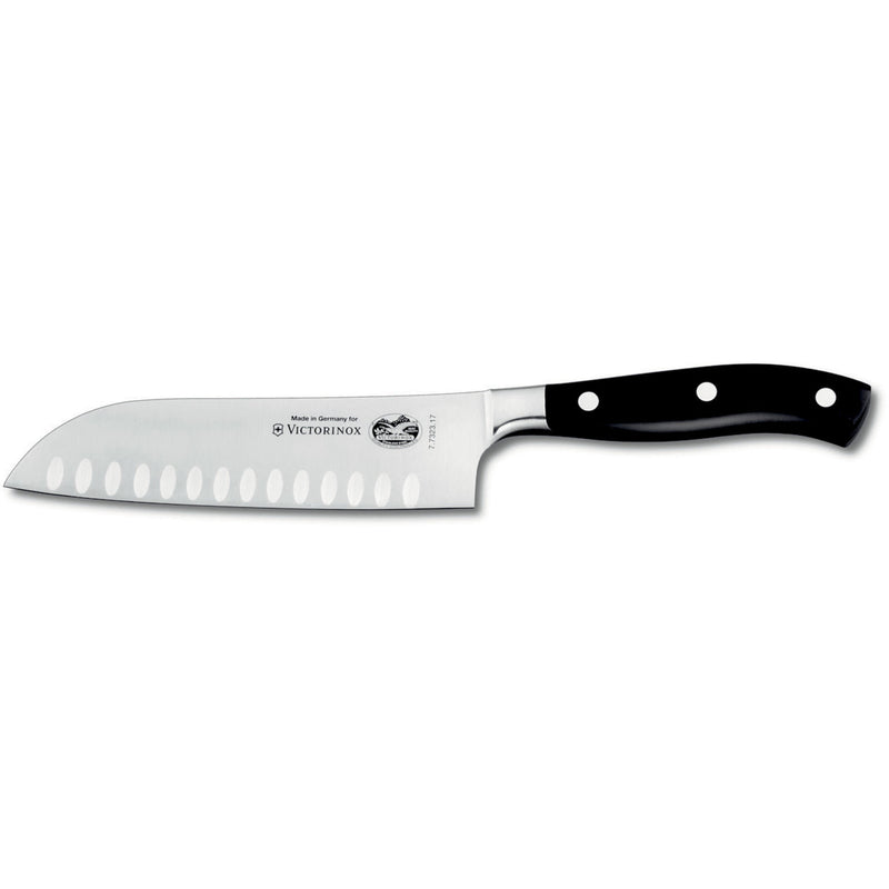 Victorinox Grand MÃ¢itre olivenslebet santokukniv i sort, 17 cm. - Kitchen One - Køb online på udsalg og tilbud lige nu - Hurtig levering til billige priser via Go with Gozomo