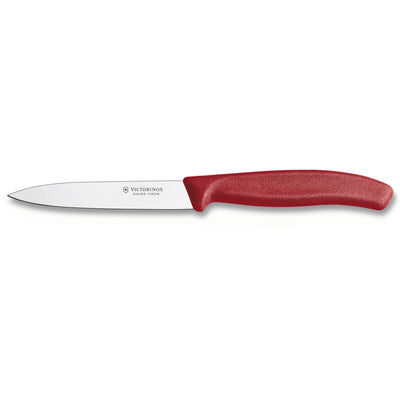 Victorinox Grøntsags- og skrællekniv med nylonhåndtag i rød, 10 cm. - Kitchen One - Køb online på udsalg og tilbud lige nu - Hurtig levering til billige priser via Go with Gozomo