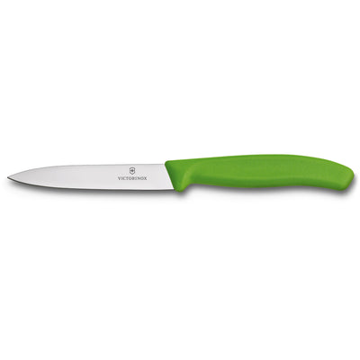 Victorinox Grøntsags- og skrællekniv med nylonhåndtag i grøn, 10 cm. - Kitchen One - Køb online på udsalg og tilbud lige nu - Hurtig levering til billige priser via Go with Gozomo